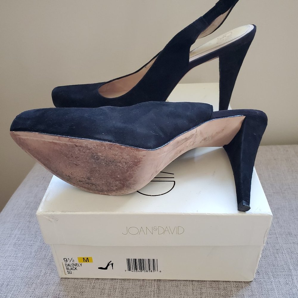 Joan and David Ladies Suede Sling Back Heals - Picture 5 of 8